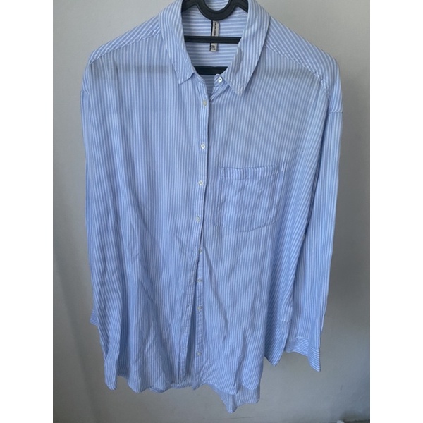 preloved oversized shirt STRADIVARIUS stripes