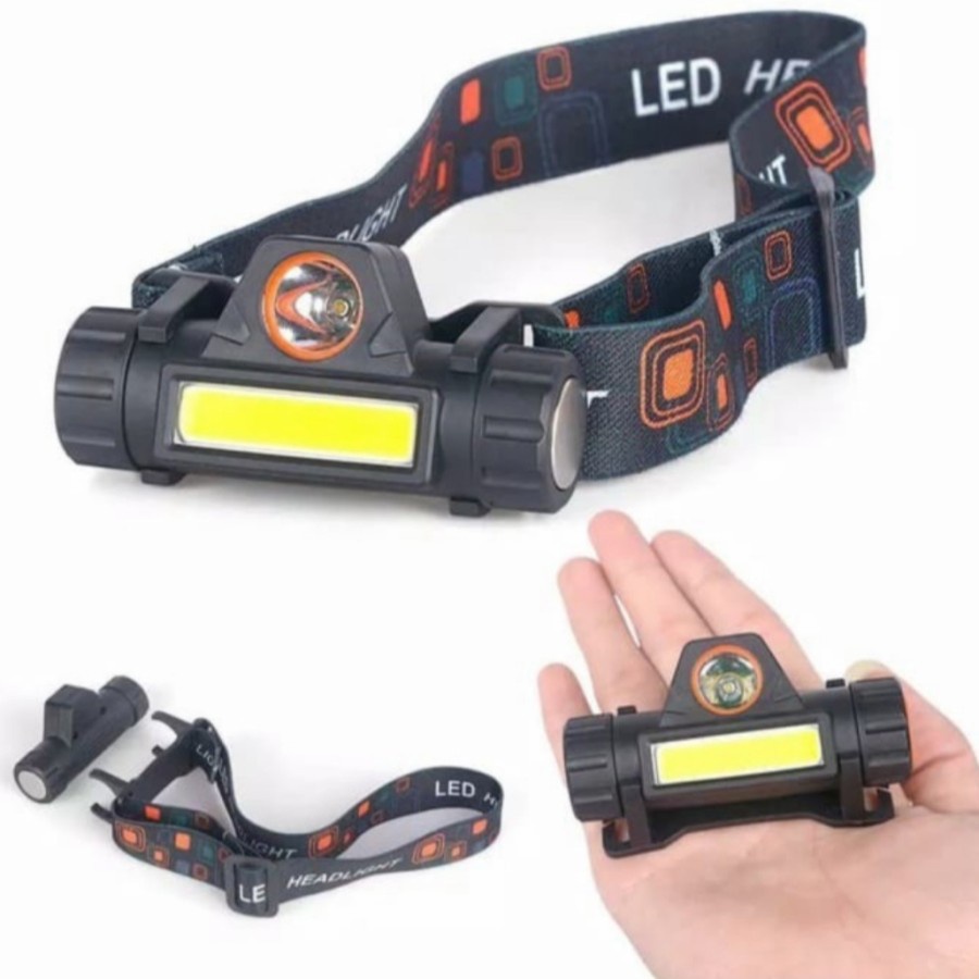 ROLINSON RL 1922 SENTER KEPALA LED COB HEADLAMP JAUH DEKAT LED CREE