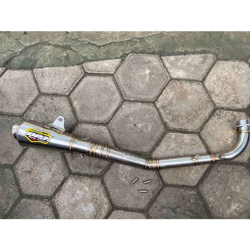 Kenalpot dpj original satu set buat bebek150-200cc