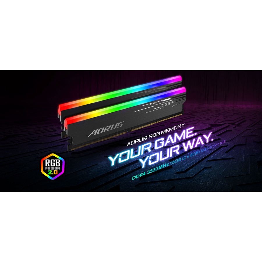 Ram Aorus RGB 16GB Kit 3333Mhz | Memory Longdim PC