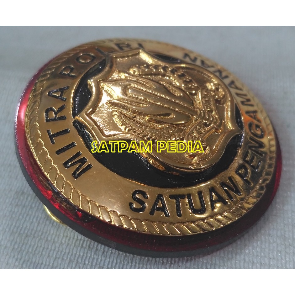 Pin Satpam Mitra Polri - Wing Satpam Mitra Polri - Bros Satpam