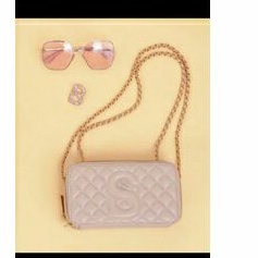 SOLD # yura Bag Sand Buttonscarves