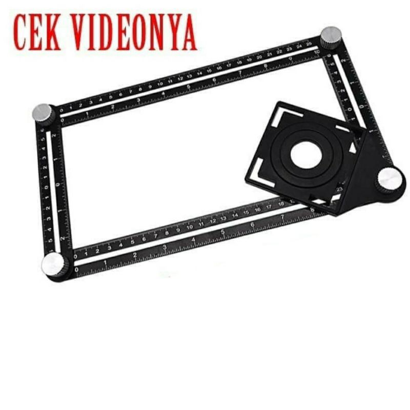 

Penggaris Template Pelubang Keramik Granit Marmer Six Fold Ruler SF6