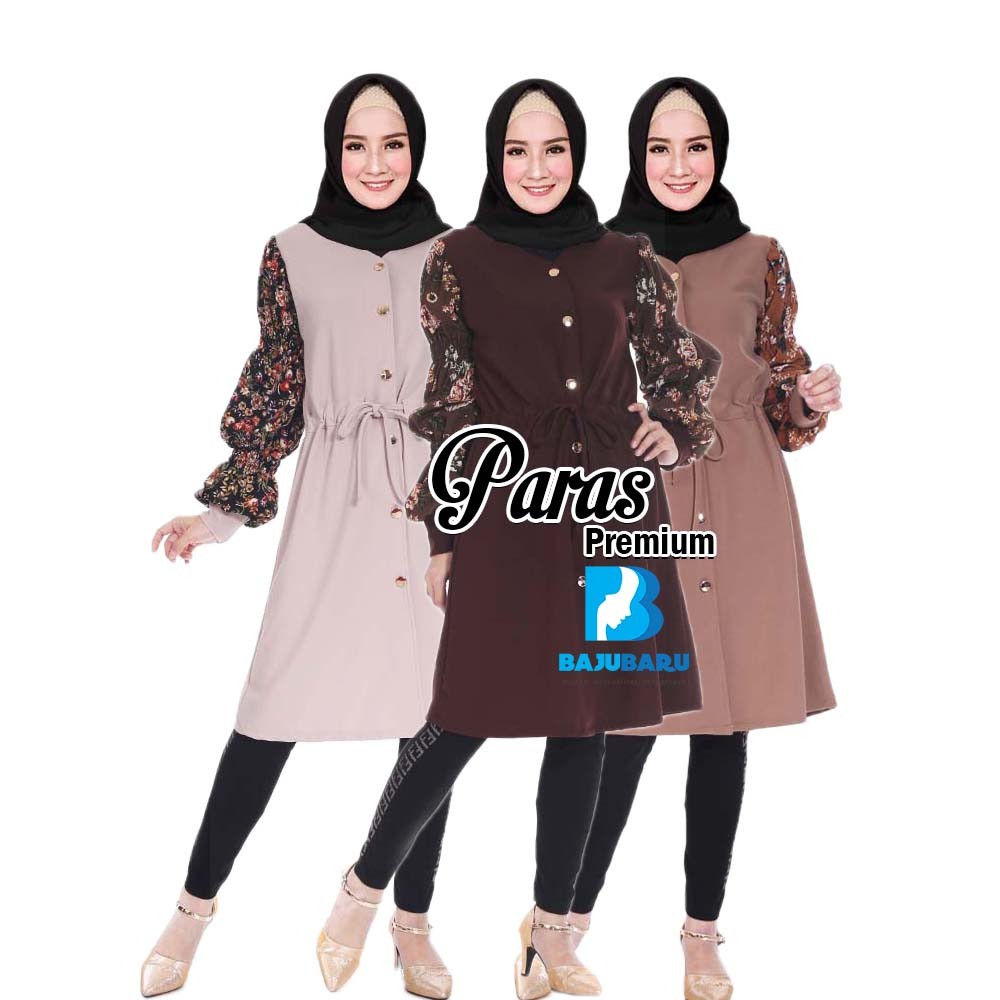Fashion Terbaik Untukmu  Tunik Tangan Balon Jumbo Paras