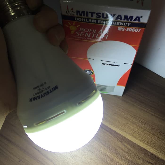 Lampu LED AC DC Tetap Menyala Saat Mati Lampu Mitsuyama MSE0607 7W