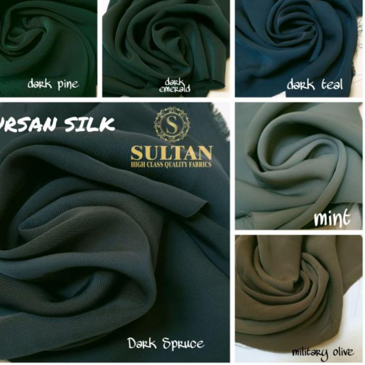 Top Produk.. Kain Abaya Merk Sultan Fursan Silk Lengkap