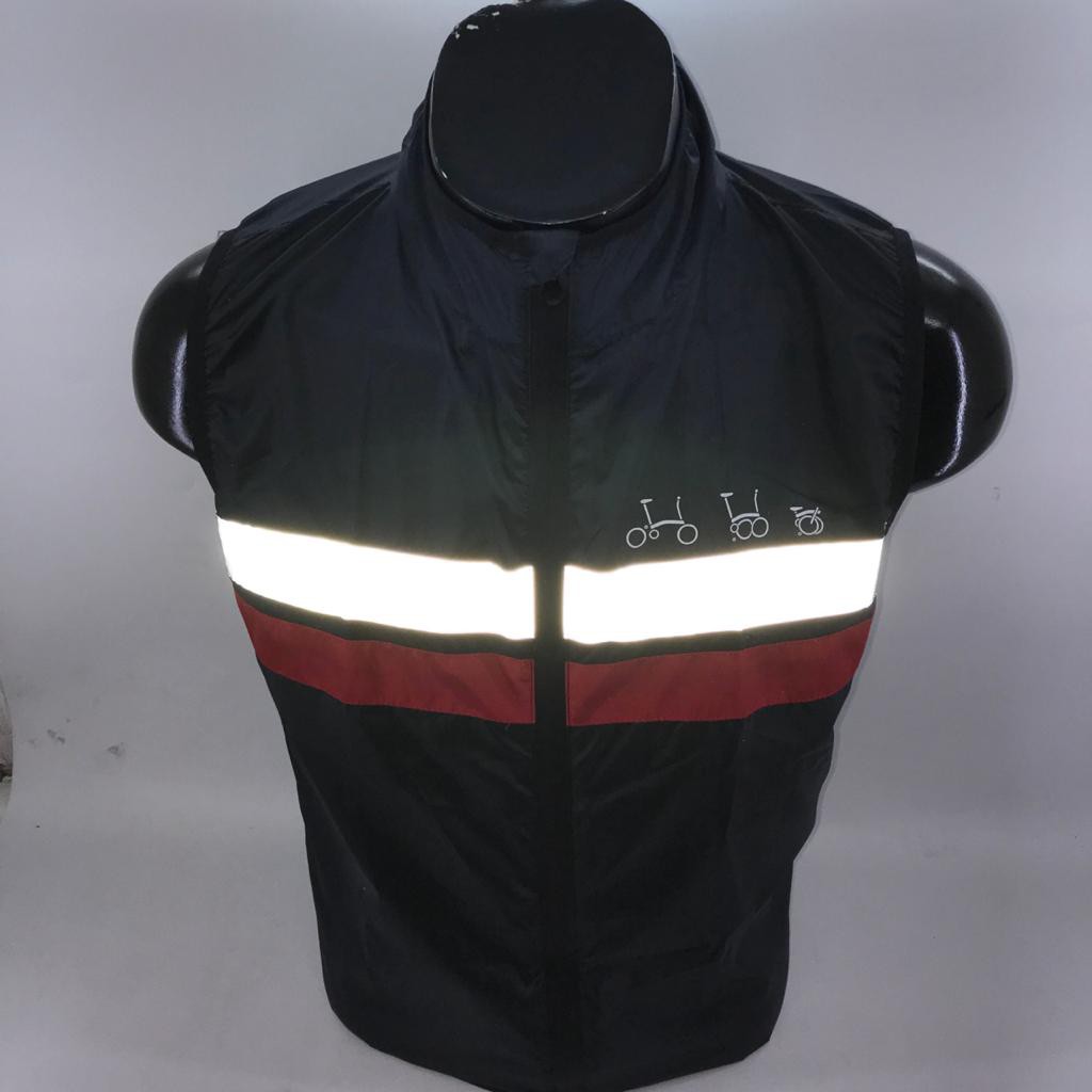 Rompi Pria Wanita Jaket Sepeda Lipat Gowes Vest Windbreaker Jaket Gilet