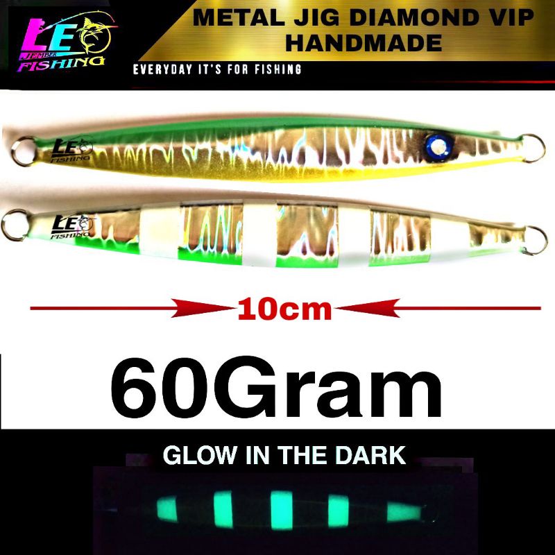 UMPAN TERLARIS METAL JIG DIAMOND VIP 30GRAM 60GRAM HANDMADE HIGH QUALITY PRODUK