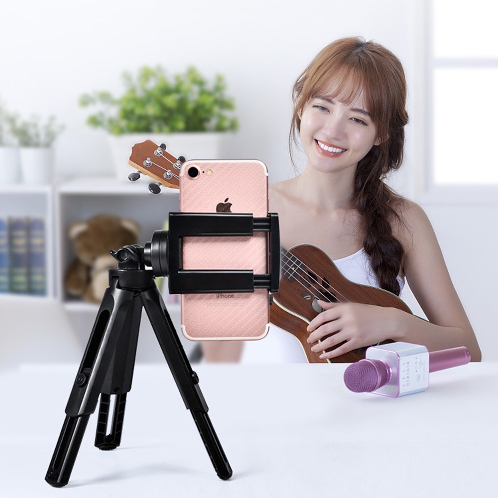 Tripod Mini Hp Dudukan Handphone tongsis Phone Holder Kaki Tiga HD30