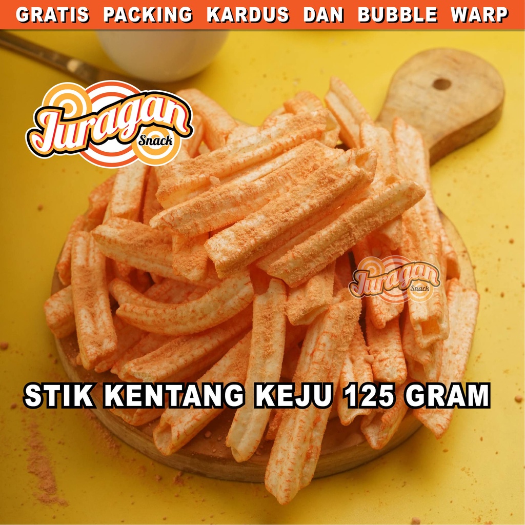 STIK KENTANG KEJU FRENCH FRIES 125 gram snack kiloan makanan ringan jajanan cemilan camilan asin gurih murah