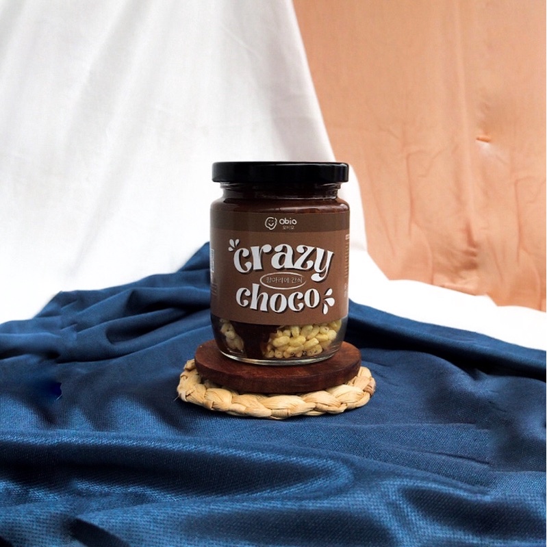 Choco Jar CHOCOLATE by Obio Crunch - Cemilan Rasa Chocolate Rice Crispy Topping Cokelat Leleh