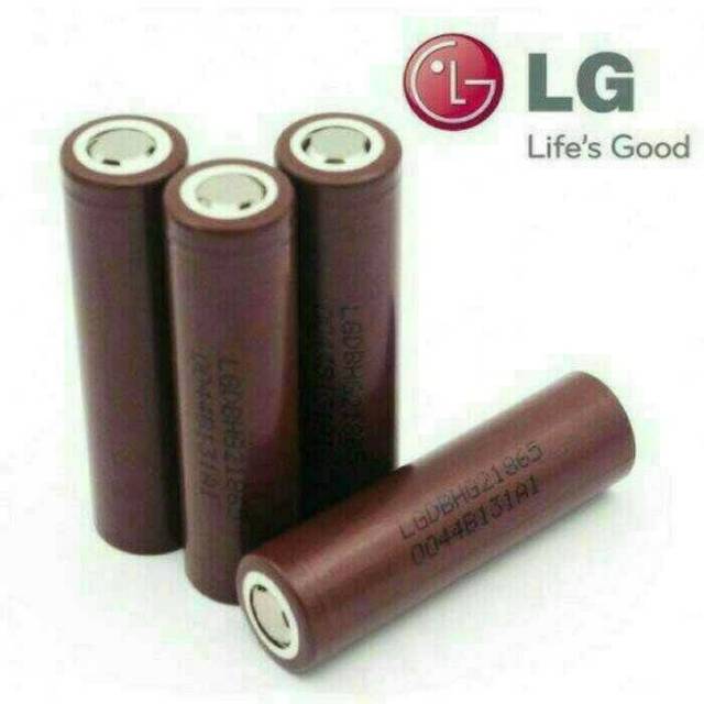 Baterai batre 18650 batre LG coklat