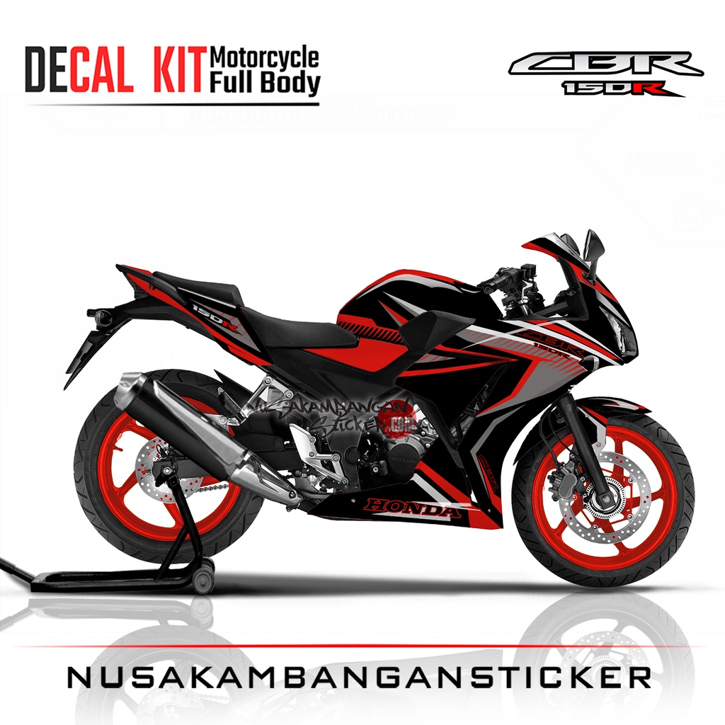 Decal Sticker CBR 150 K45 HITAM ORENS ELEGANT
