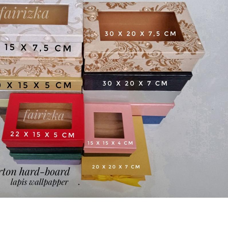 

☝ BOX BESAR kokoh kotak kado parcel bingkisan hampers eksklusif 30x20x7 cm beli MIN.2PCS ☏