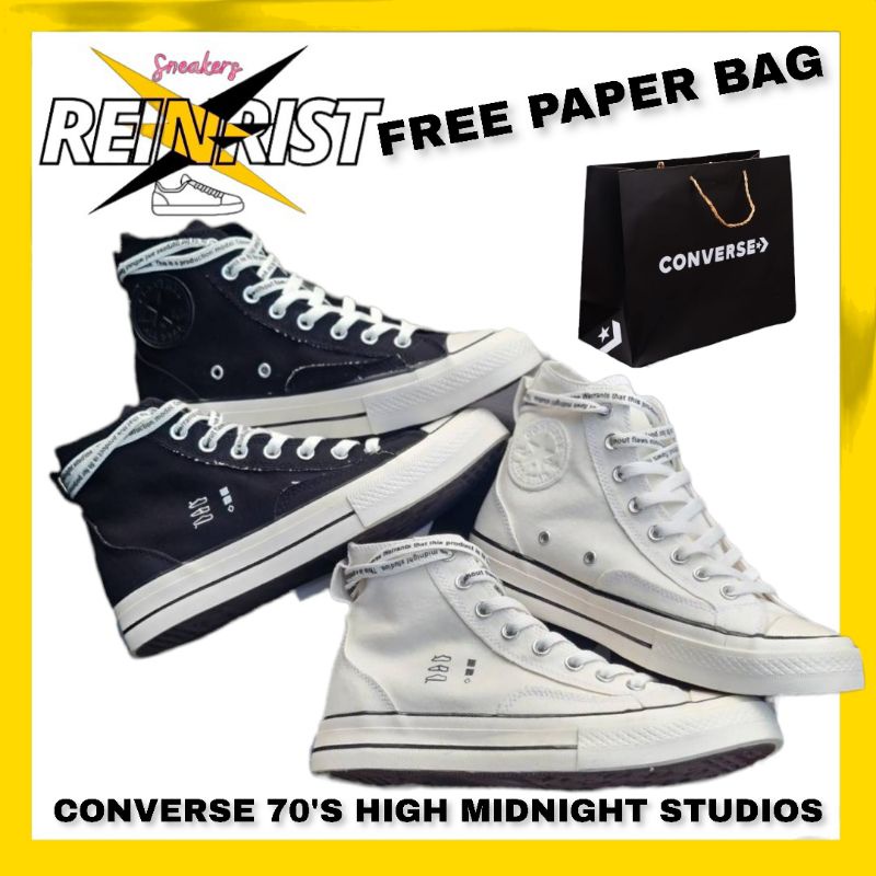 TERMURAH CONVERSE 70s High X MidNight Studios White & Black