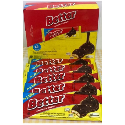 

Better Biskuit Box/ Biskuit Better Isi 12 Bks x 36 gr