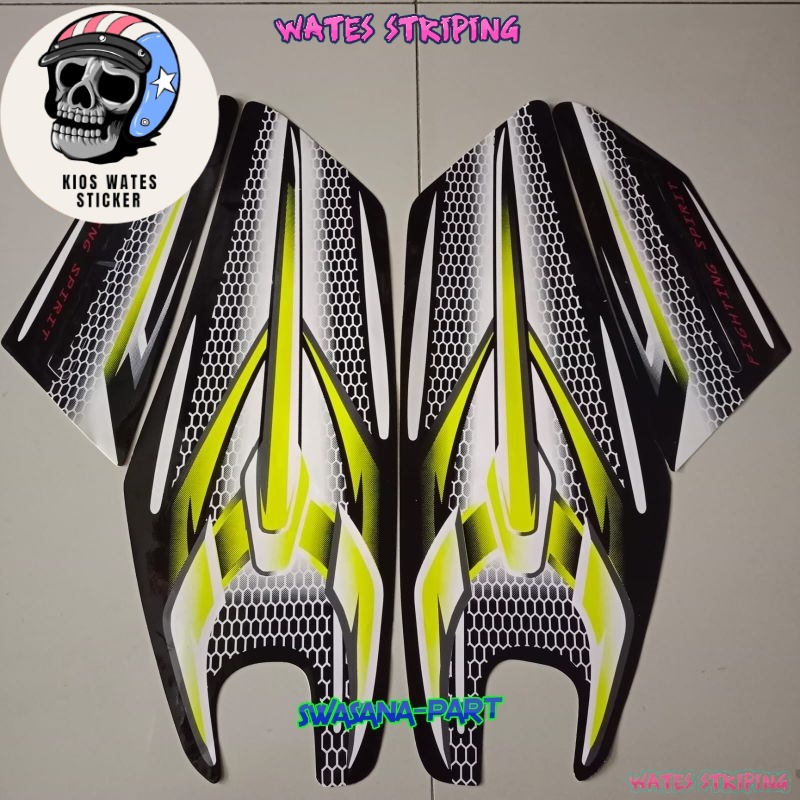 Striping Sticker Lis Les Polet stiker yamaha RX KING 2007 KUNING LIST BODY RX KING KUALITAS TER BAIK