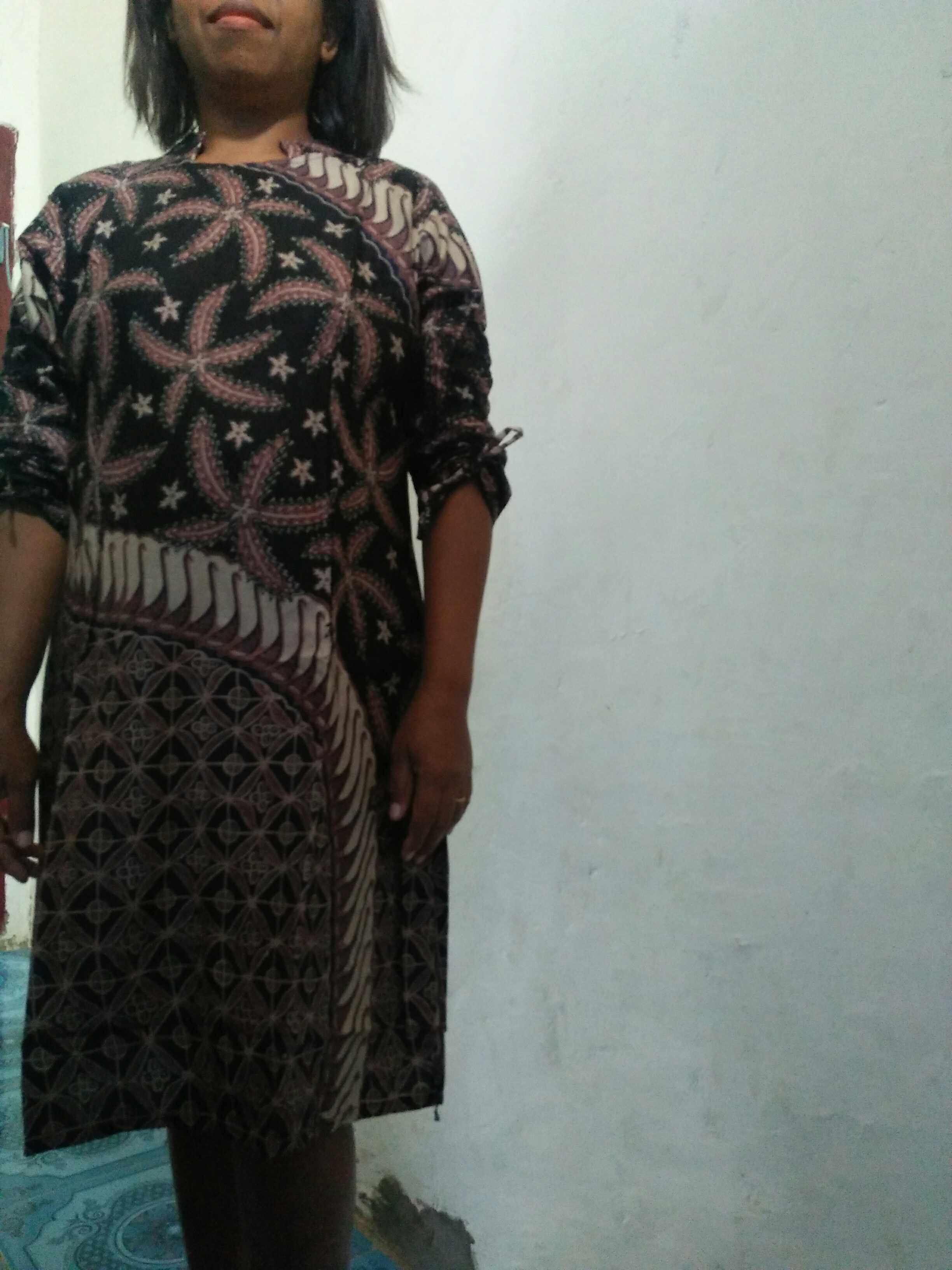Tunik Serut Palem Lawasan Batik Sarimbit Modern Tunik Casual Kantor Kerja Kondangan Cantik