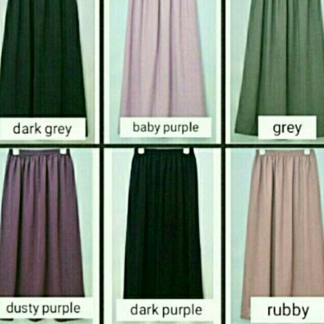 Rok Wolfis/  rok simple / rok muslim / rok tebal / rok