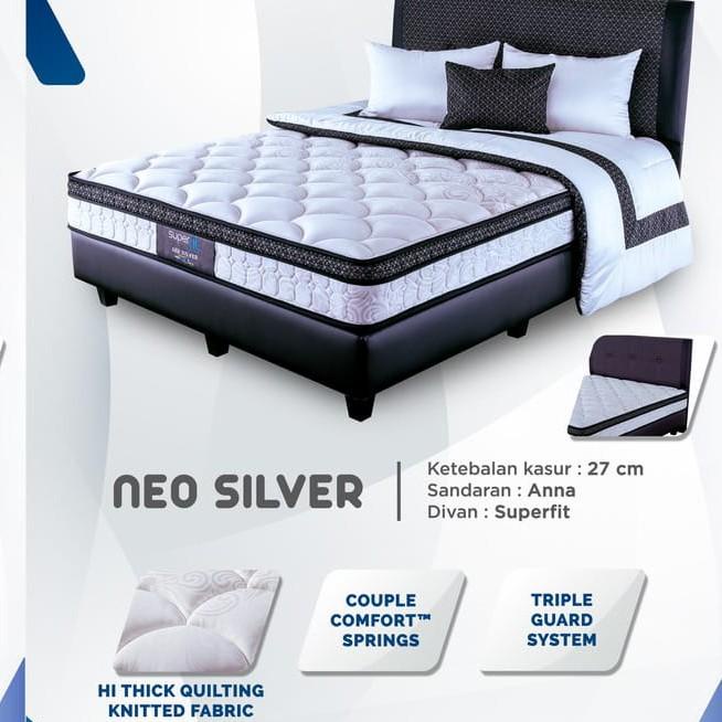 Kasur Spring bed Comforta Superfit Silver XTra Uk 160x200