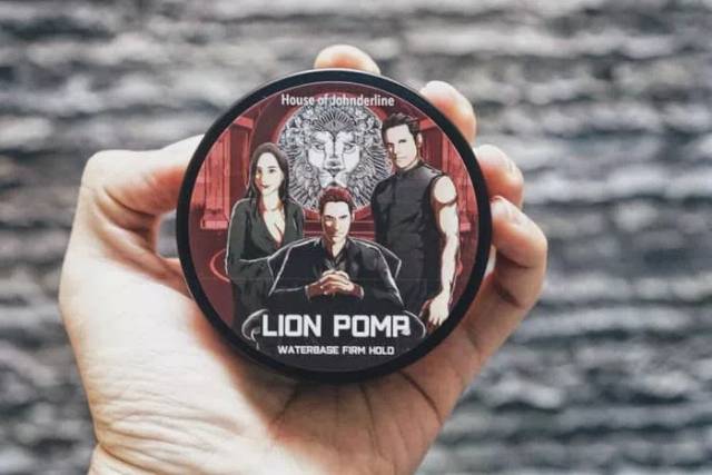 LION POMP POMADE WATERBASED FIRM HOLD BY LION CLAY MADE IN DUBAI FREE SISIR