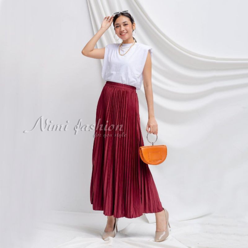 ROK /  ROK PLISKET / PROMO SELLER / FREXA SKIRT / FLARE SKIRT / ROK REMPEL WANITA / TERMURAH