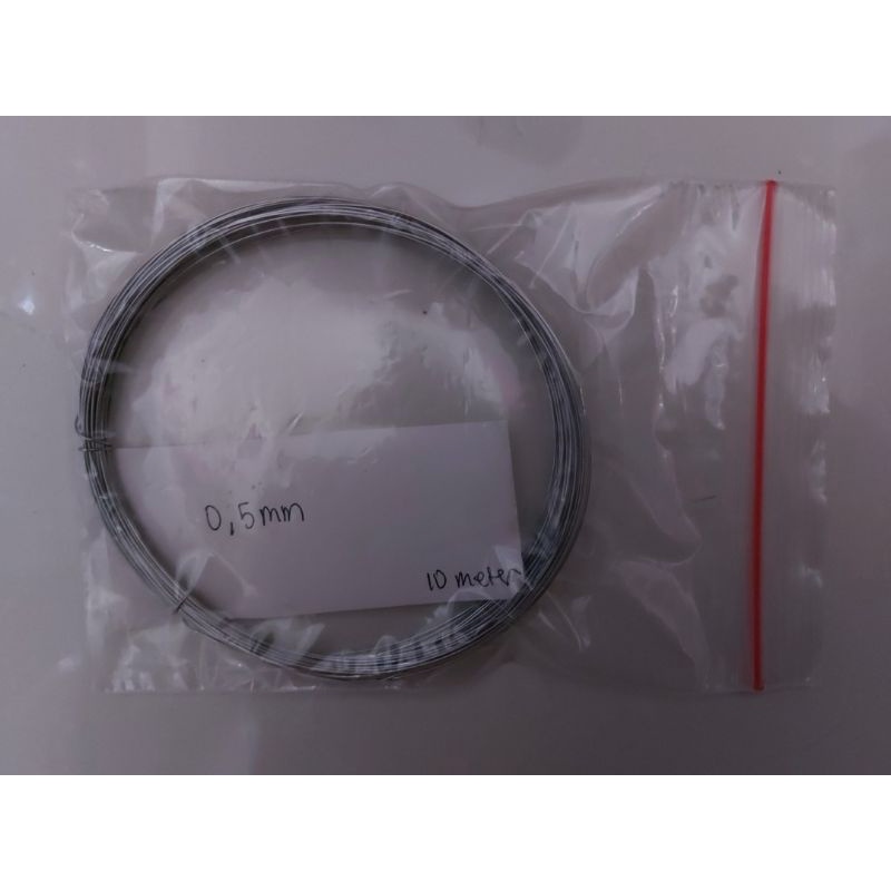 Kawat nikelin ukuran 0.5 mm dengan panjang 10 meter termurah