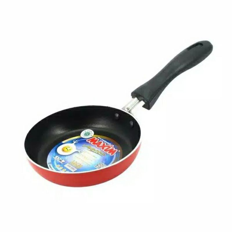 Maxim valentino fry pan non stick 12cm - 12  cm wajan penggorengan teflon ceplok telor