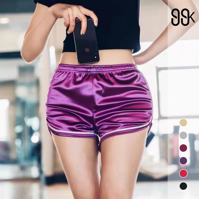 Import Sports Silky Hot Pants Celana Olahraga Pendek Wanita 2989 (Size S-XL)