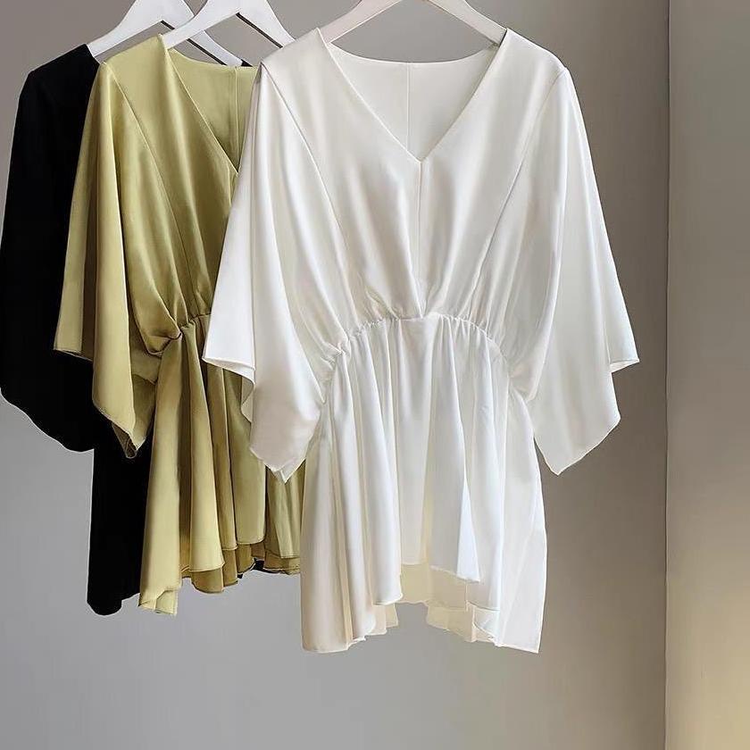 ☆ [R.A] Nami Blouse Atasan Baju Muslim Polos Fashion Wanita Muslim ♤