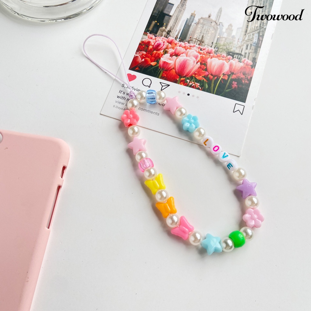 Twowood Tali Lanyard Handphone Handmade Anti Hilang Warna-Warni