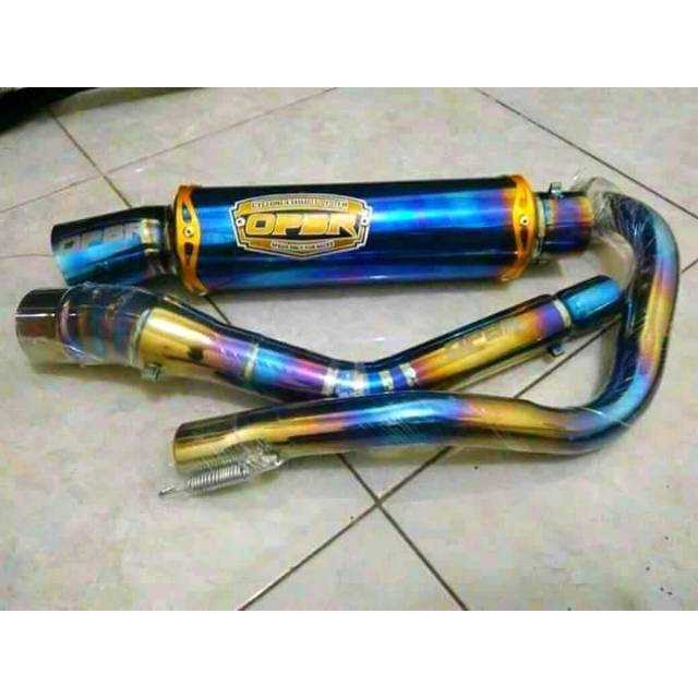 Knalpot opbr racing pnp jup mx king mx new mx old satria fu sonic vixion cb150 r15 tiger dll