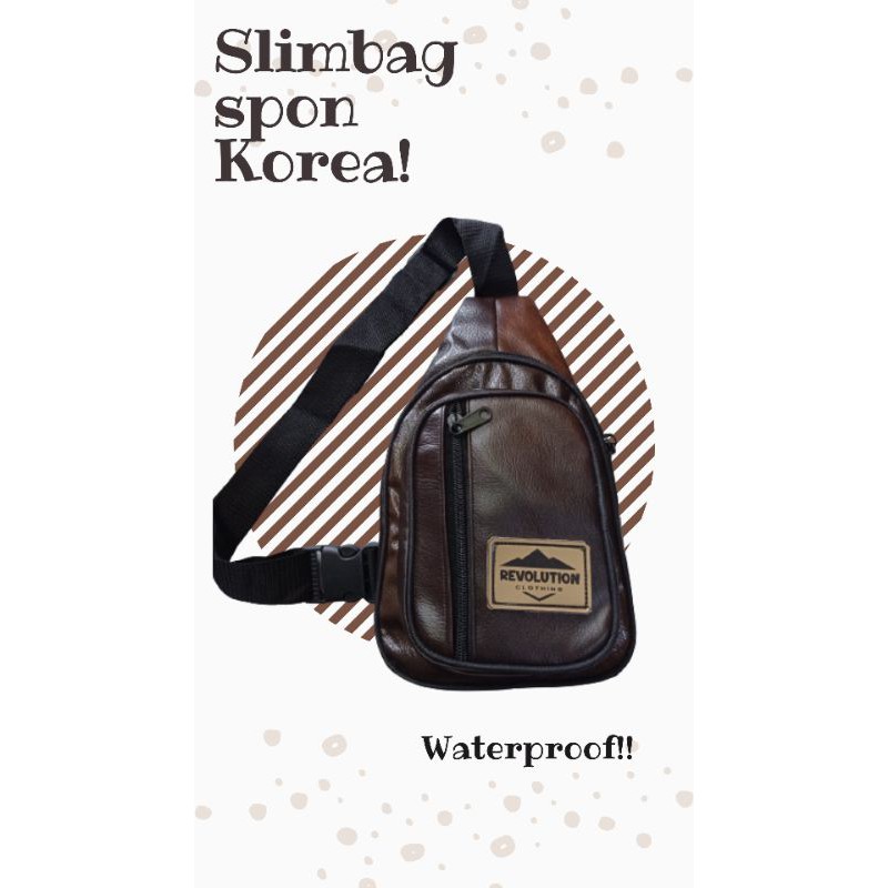 Tas slimbag spon Korea (HARGA GLOSIR)Tas Slempang-Tas punggung-Tas Pria-Tas Wanita