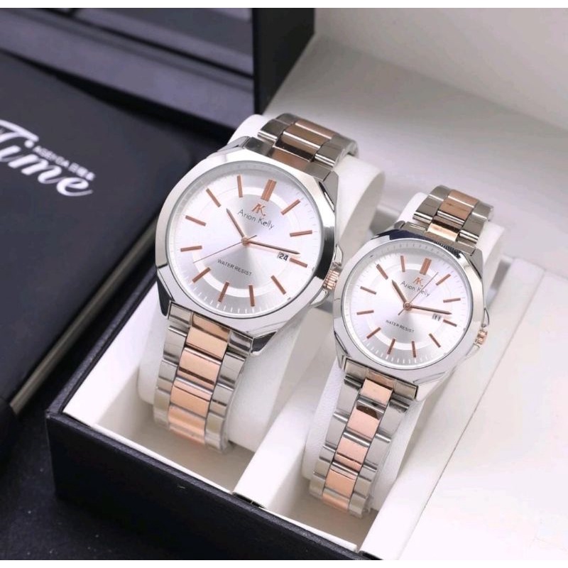 Jam Tangan Sepasang Couple Stainless Steel Jam Tangan Cowo Cewe Coupel