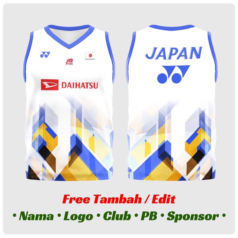 Jersey Badminton Custom | Jersey Bulutankis Custom | Baju Kaos Badminton Bulutangkis Custom Free Nam