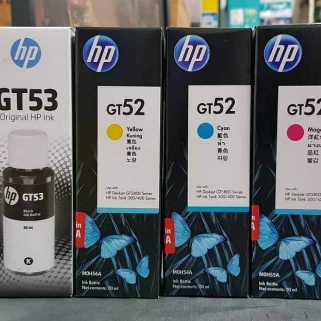 Tinta HP GT52 GT51 GT53 Printer HP 115 315 415 515 615 Set Original