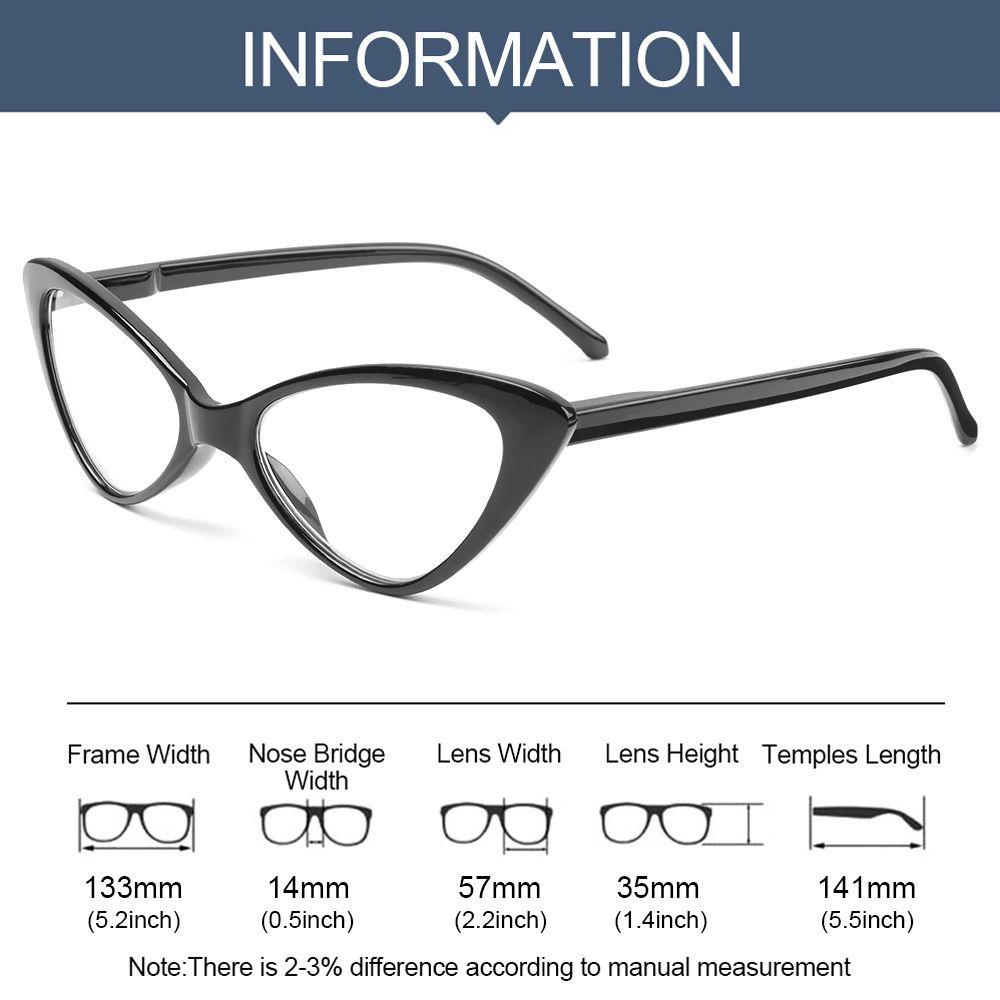 Suyo Cat Eyes Presbyopia Eyeglasses Kacamata Unisex Lensa Bening Ultra-Ringan