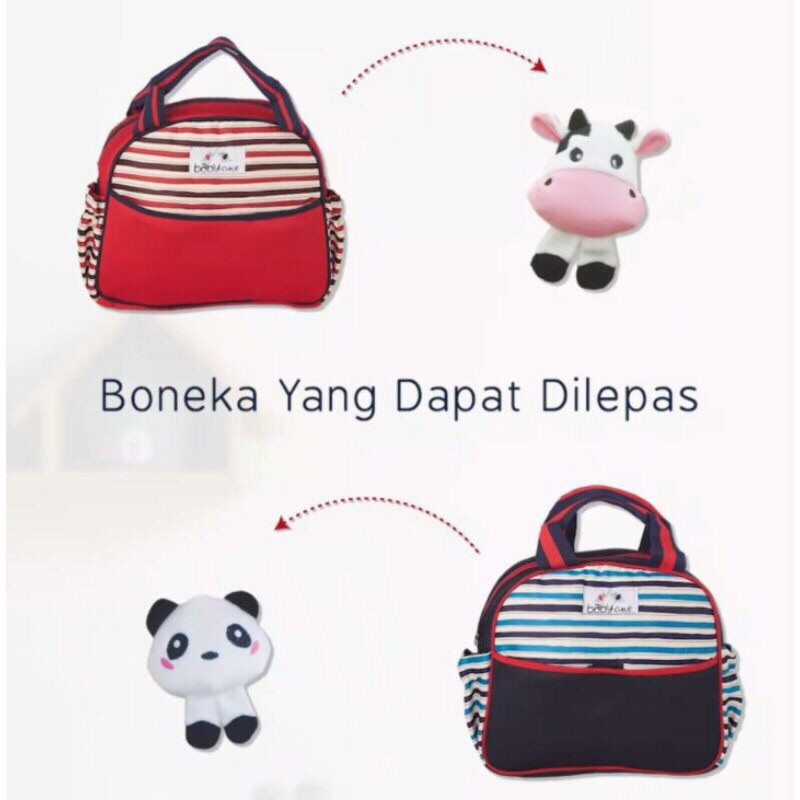 TAS BAYI Karakter Boneka BabyCute BABY BAG BCT 9411-8411/TAS KECIL, MEDIUM, BESAR BONUS BONEKA