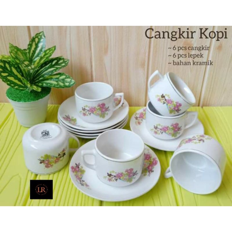 Jual Cangkir Kopi Keramik Jadul Cangkir Kopi Keramik Cangkir Kopi Set Cangkir Angkringan 3880