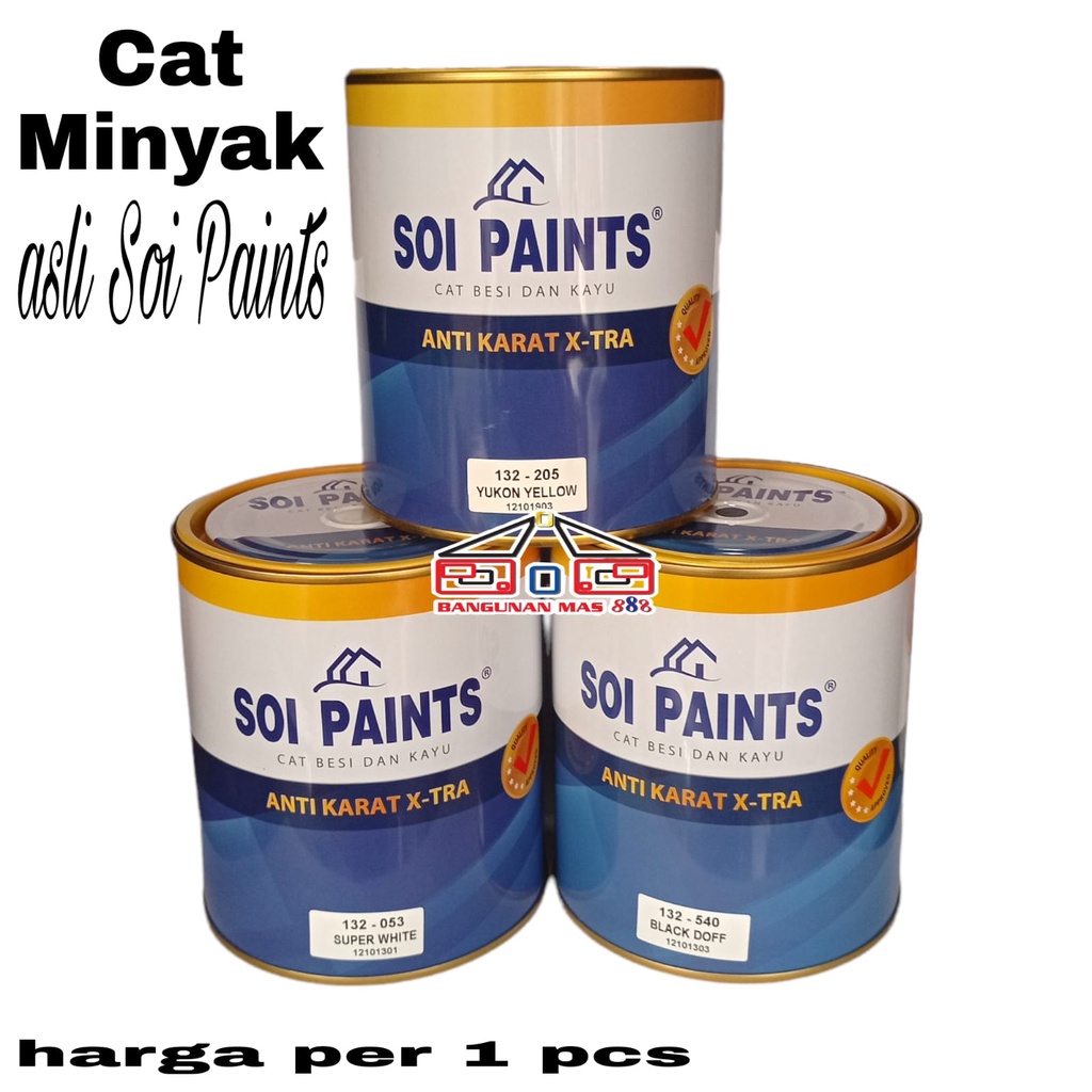 

CAT MINYAK KAYU dan BESI SOI PAINTS -CAT MINYAK SOI PAINTS-CAT KAYU SOI PAINTS -CAT 1KG-CAT