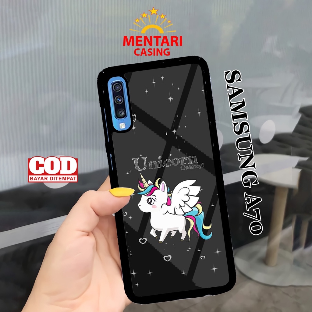 Case SAMSUNG A70 CASING SAMSUNG A70 [ UNICORN ] Mentari casing case hp kondom hp case custom case ca