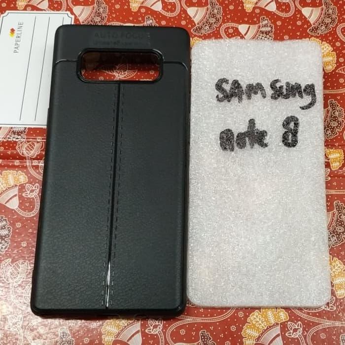 auto focus samsung note 8 note8 mantap silikon karet hitam soft case