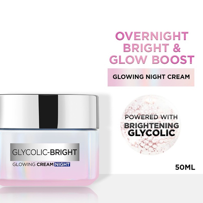 LOREAL Glycolic Bright Glowing Night Cream 50ml