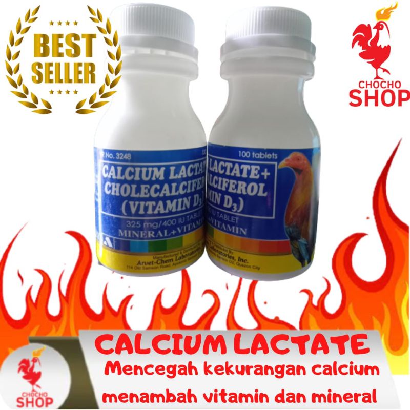 CALCIUM LACTATE D3 KALSIUM AYAM IMPORT
