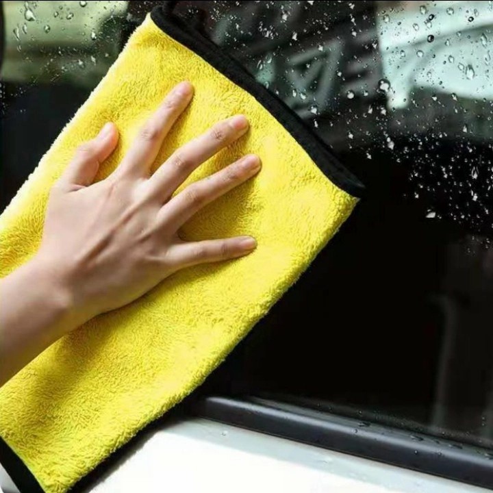 Lap Mobil Microfiber Besar Tebal dan Cepat Kering Kain Lap Halus Multifungsi