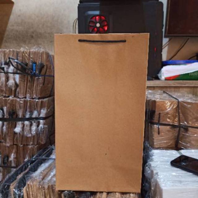 

Paperbag coklat ukuran 22x14x40, paperbag , paper bag