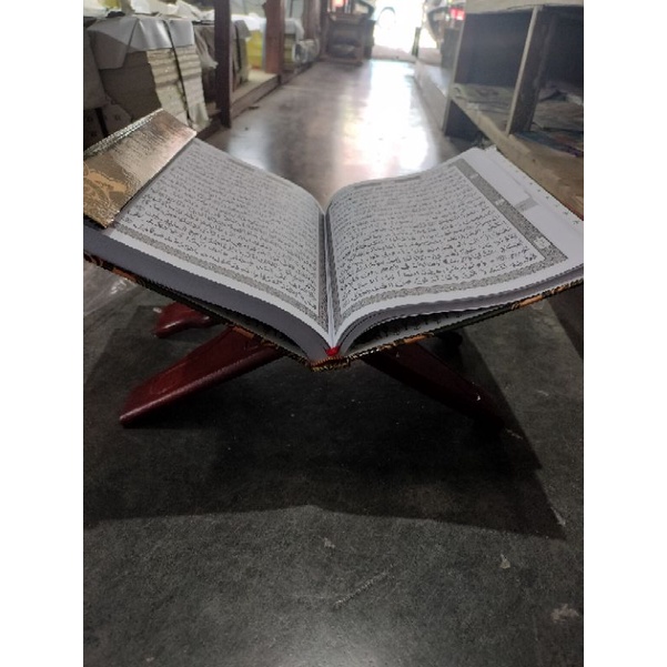 meja al qur'an ukuran 18 100% kayu asli