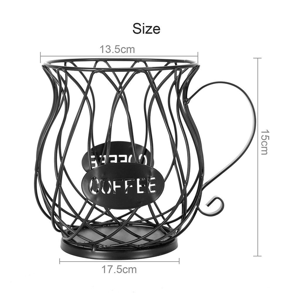 [Elegan] Tempat Kapsul Kopi Berongga Kapasitas Besar Kantor Penyimpanan Cangkir Rumah Anti Karat Candy Organizer