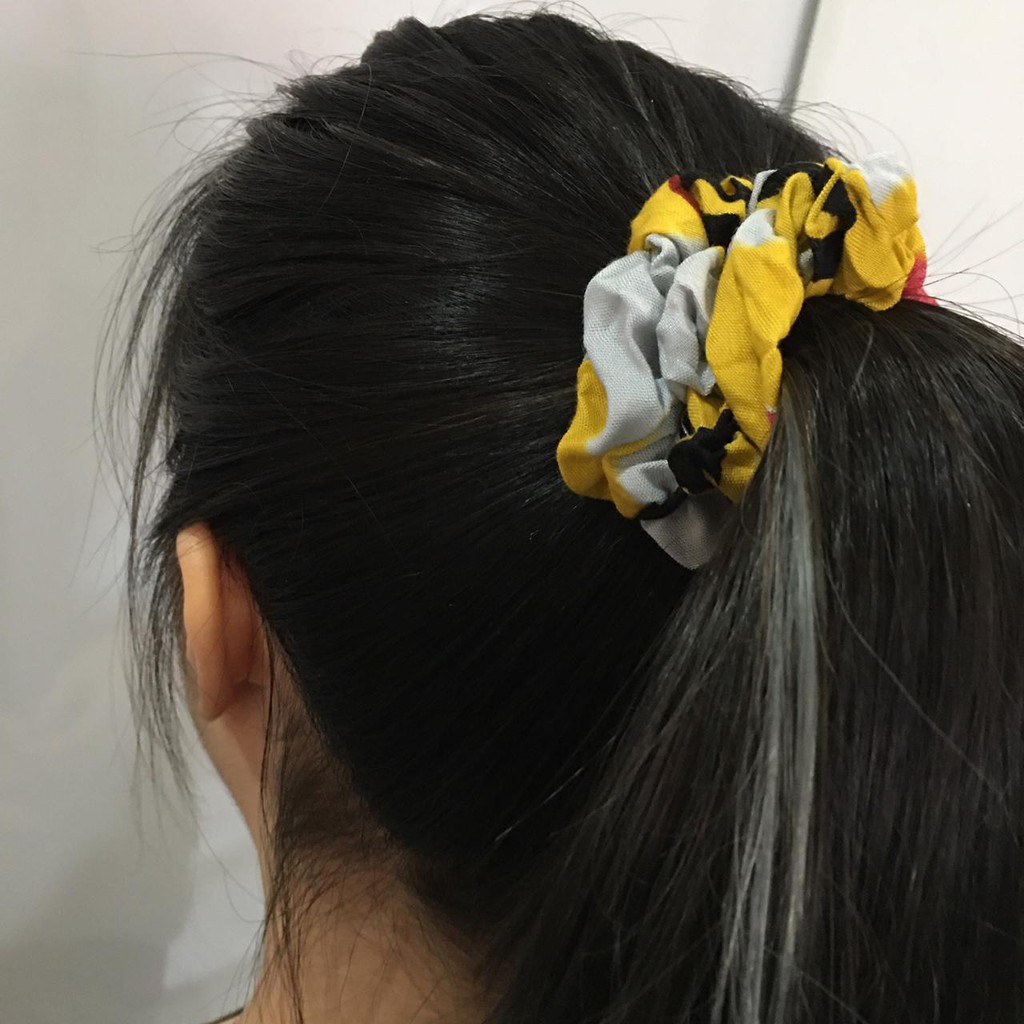 scrunchies motif scruncies kunciran cantik kunciran perempuan kunciran rambut