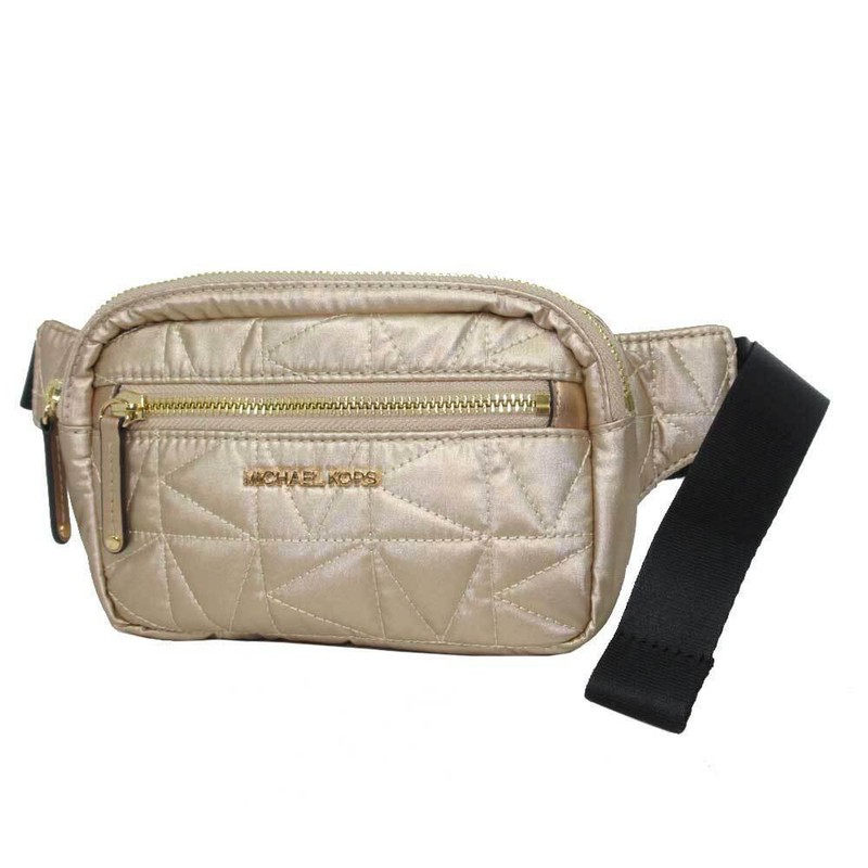 tas michael kors winnie medium belt bag nylon pale gold